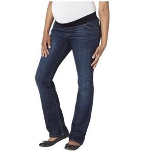 Liz Lange over the belly boot cut jeans size 16